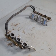 1999-2001 Porsche 911 996 3.4 Fuel Rail Inectors Intake Plenum OEM 9961101017R