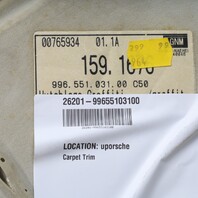 1999-2004 Porsche 911 996 Coupe Rear Package Tray Carpet Grey OEM 99655103100