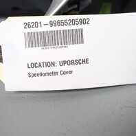 2002-2004 Porsche 911 996 Speedometer Cover Grey Leather OEM Arctic Silver Trim