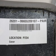 1999-2004 Porsche 911 996 Boxster Console Trim Pair Graphite Grey Leather OEM