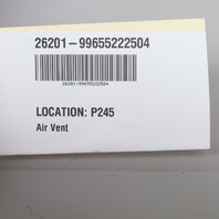 1999 Porsche 911 996 Left Dash Air Vent Granite Grey OEM 99655222505D05