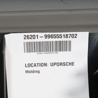 1999-2004 Porsche 911 Coupe Left C Pillar Molding Grey OEM 99655518703