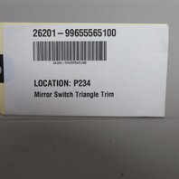 1999 Porsche 911 996 Left Mirror Switch Triangle Trim OEM Granite Grey