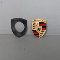 Porsche 911 Boxster Cayenne Hood Emblem Crest Badge OEM 99655921100