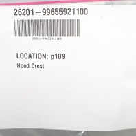 Porsche 911 Boxster Cayenne Hood Emblem Crest Badge OEM 99655921100