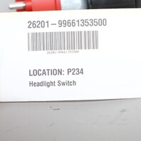 1997-2004 Porsche 911 996 Boxster 986 Headlight Switch OEM 99661353500