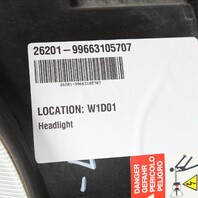1999-2001 Porsche 911 996 Boxster 986 Left Xenon Headlight 99663115707 OEM