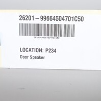 1999-2004 Porsche 911 996 Left Rear Speaker HAES Grey 99664504701 OEM