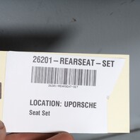 2002-2004 Porsche 911 996 Coupe Rear Seat Set Graphite Grey OEM