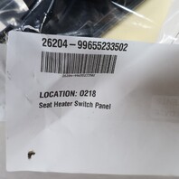 2002-2004 Porsche 911 996 Seat Heater Switch Panel Batwing 99655233502 OEM