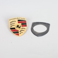 Porsche 911 Boxster Cayenne Hood Emblem Crest Badge OEM 99655921100