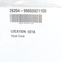 Porsche 911 Boxster Cayenne Hood Emblem Crest Badge OEM 99655921100