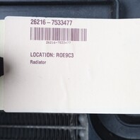 2010-2014 BMW X5 X6 Auxiliary Secondary Radiator OEM 17117533477