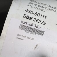 2006-2015 BMW 325xi/328xi/335xi & X1 AWD Front Driveshaft 26207529294 OEM