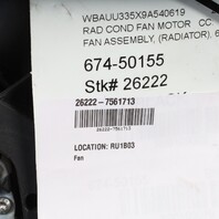 2007-2013 BMW 128i 328i N52 Radiator Cooling Fan w/Shroud 17427562080 OEM