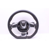 2010-2012 Audi R8 Leather 3 Spoke Steering Wheel Paddle Shifters Nice OEM
