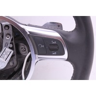 2010-2012 Audi R8 Leather 3 Spoke Steering Wheel Paddle Shifters Nice OEM