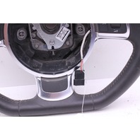 2010-2012 Audi R8 Leather 3 Spoke Steering Wheel Paddle Shifters Nice OEM