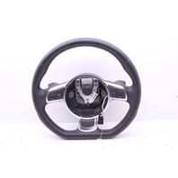 2010-2012 Audi R8 Leather 3 Spoke Steering Wheel Paddle Shifters Nice OEM 420419091a
