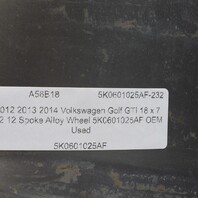 2012 2013 2014 Volkswagen Golf GTI 18 x 7 1/2 12 Spoke Alloy Wheel 5K0601025AF OEM
