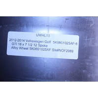 2012 2013 2014 Volkswagen Golf GTI 18 x 7 1/2 12 Spoke Alloy Wheel 5K0601025AF OEM