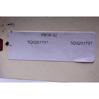 2016 Audi A3 Fuel Evap Charcoal Canister 5Q0201797 OEM