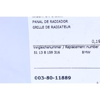 1997-2003 BMW 525i 523i 530i 540i Right Hood Grille 8159316 OEM