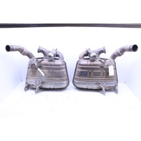 2002-2004 Porsche 911 996 Eisenmann Valved Sport Exhaust Mufflers Pair OEM