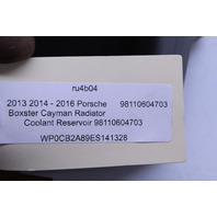 2013-2016 Porsche Boxster Cayman Engine Coolant Reservoir 98110604706 OEM