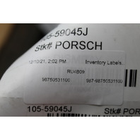 2005 2006 2007 2008 Porsche Boxster 987 "S" Font Bumper Cover Damaged See Pics 98750531100 OEM