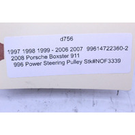 1997-2008 Porsche 911 Boxster Cayman Power Steering Pump Pulley OEM