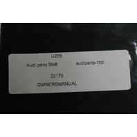 2014 Audi A4 Owner Manual And Case OEM