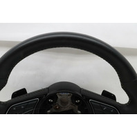 2020 Audi A4 B9 Steering Wheel Flat Bottom S-Line Damaged Leather OEM