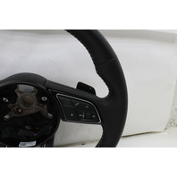 2020 Audi A4 B9 Steering Wheel Flat Bottom S-Line Damaged Leather OEM