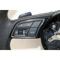 2020 Audi A4 B9 Steering Wheel Flat Bottom S-Line Damaged Leather OEM