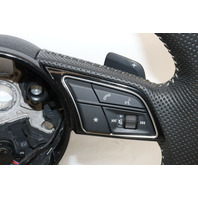 2020 Audi A4 B9 Steering Wheel Flat Bottom S-Line Damaged Leather OEM