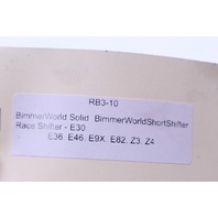 E30, E36, , E9X, E82, Z3, Z4 BimmerWorld Solid Race Shifter OEM