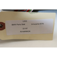2001-2003 BMW 323i 325i 330i Sedan Door Mirror Right Side View