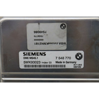 2005 BMW 325i 330i Engine Computer Module ECU ECM DME OEM