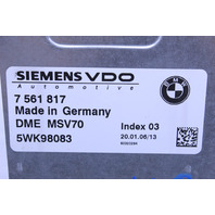 2006-2007 BMW 525i 530i E60 3.0 Engine Computer Module ECU ECM DME OEM