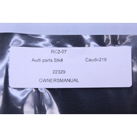 2007 Audi A6 Owner Manual And Case OEM