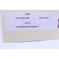 2009-2014 Audi A4 S4 Carbon Fiber Dash Door Panel Console Trim Set