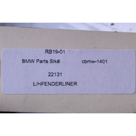 2011-2013 2014 BMW 535i Front Fender Liner Left Driver Rear Half OEM