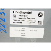 2011-2012 BMW 128i 328i Engine Computer Module ECU ECM DME MSV80.1 OEM
