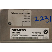 2001 BMW 330i Engine Computer Module ECU ECM DME OEM