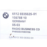 2003 BMW Z4 Am Fm Radio Business Cd Player - 65126935625 OEM