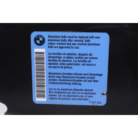 2011-2016 BMW 528i 535i 550i M5 Radiator Support Center Sight Shield OEM