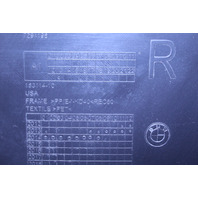 2014-2018 BMW X5 Right Front Fender Liner Rearward 51717291198 OEM