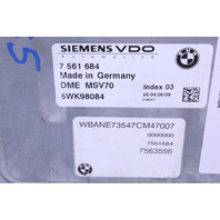 2007 BMW 530i Engine Computer Module ECU ECM DME - 12147563556 OEM
