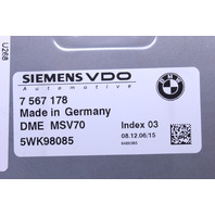 2006-2007 BMW 525i 530i E60 3.0 Engine Computer Module ECU ECM DME OEM